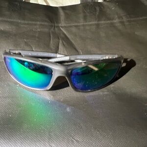 Hobie Gray Sunglasses with Blue and Green Lenses